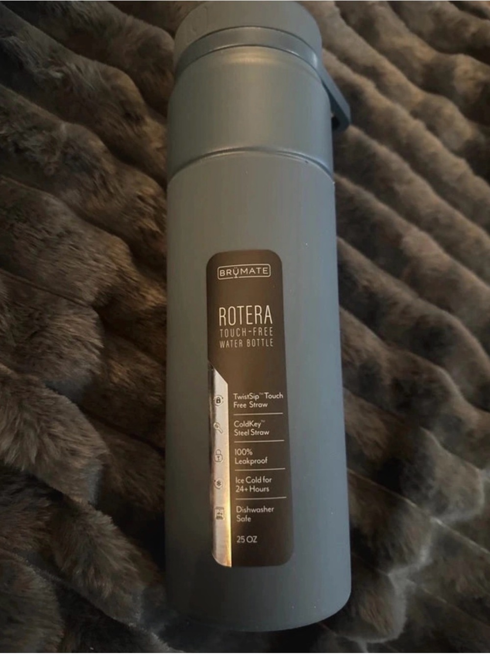 BrΓΌMate Rotera Touch-Free Water Bottle β Blue